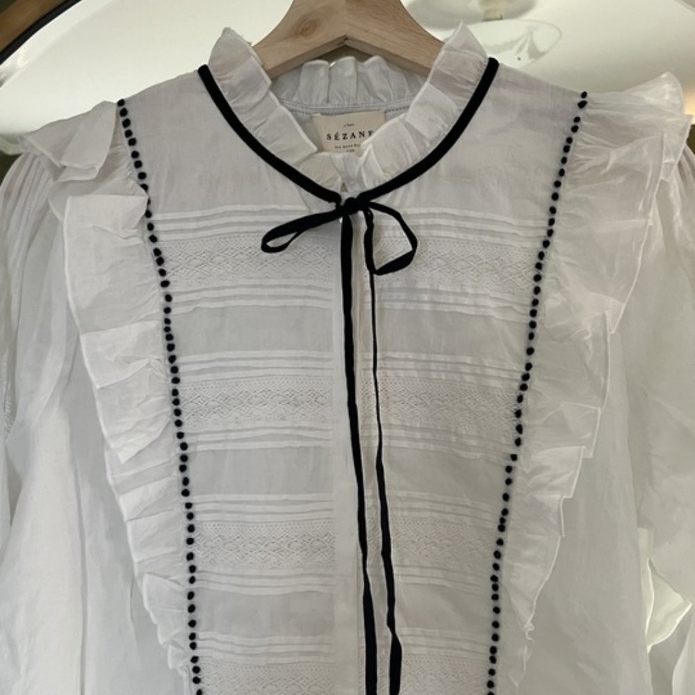 Sézane white blouse